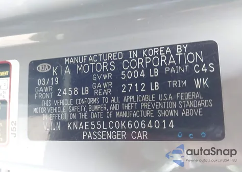 2019 Kia Stinger Gt2 from USA, damaged, VIN KNAE55LC0K6064014